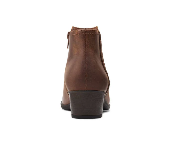 Clarks Women's Adreena Lilac Ankle Boot - Dark Tan Leather - 8