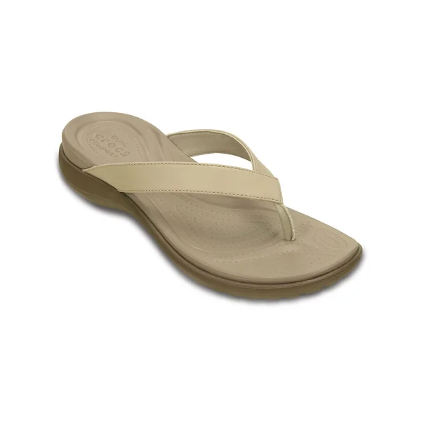 Crocs Women's Capri V Flip Flop Sandal, Size: 7 M, Brown