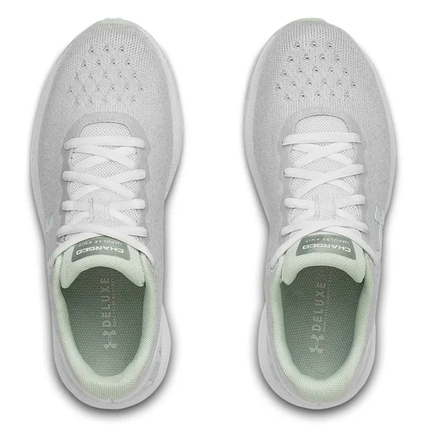 Under Armour Women's Charged Impulse Knit Running Shoes - White - 9.5