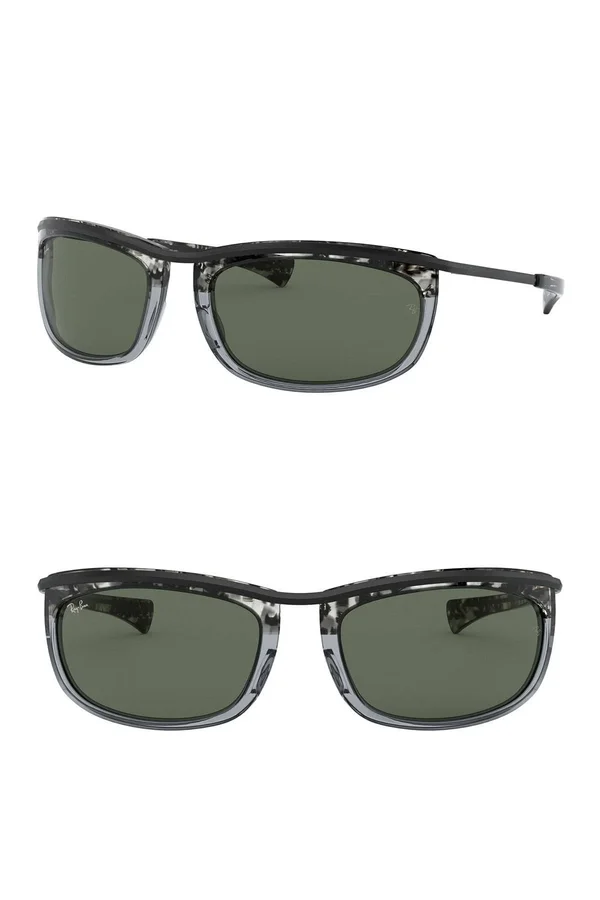 Ray Ban RB2319 Olympian I Sunglasses - 1286R5 Gradient Havana Grey/Blue