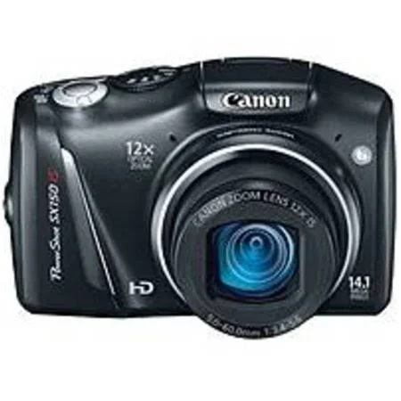 Canon PowerShot 5664b001 SX150 Is 14.1 Megapixels Digital Camera (Refurbished), Black