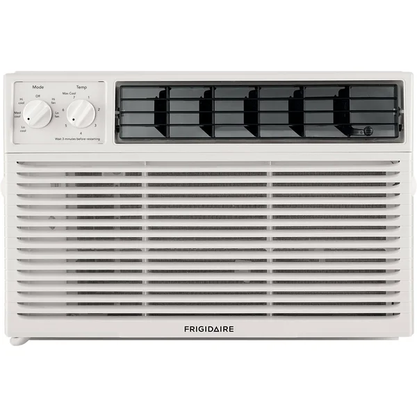 Frigidaire 6, 000 BTU 115V Window-Mounted Mini-Compact Air Conditioner with Controls, White