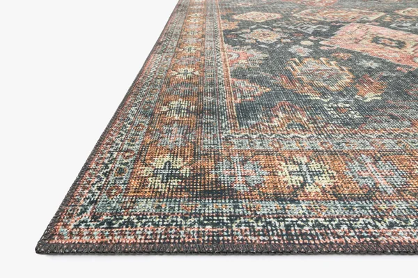 Loloi II Rugs 2&6x22 x 10&0x22 Sea/Rust Skye Printed SKY-10 Runner Area Rug