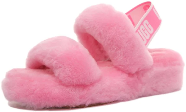 Ugg Women's Oh Yeah Sheepskin Slippers in Sachet Pink, Size 9