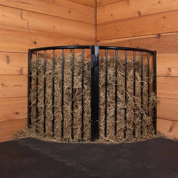 Easy-Up Corner Floor Hay Rack - No Lid