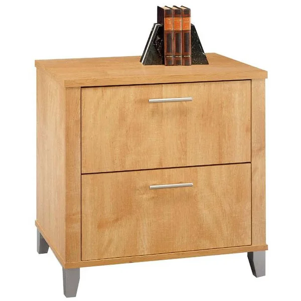 Bush Furniture Somerset - Lateral filing cabinet - 2 drawers - maple cross