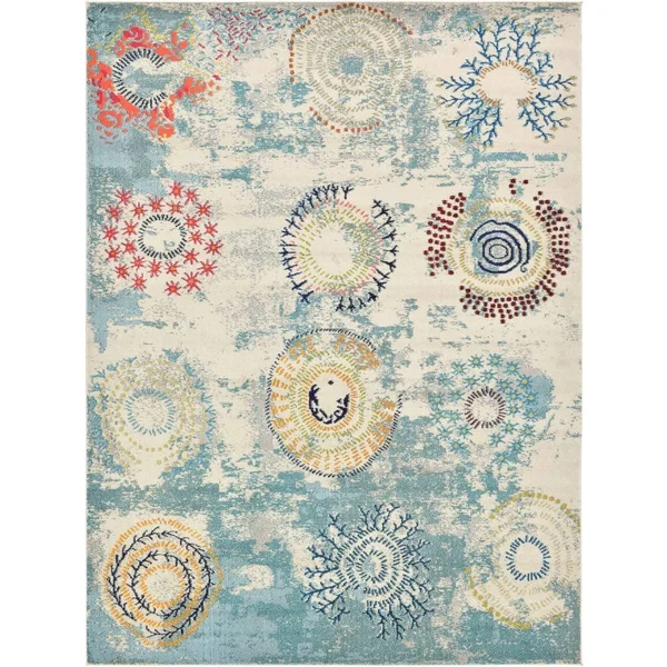 Unique Loom Sierra Estrella Area Rug - 8& x 11& Orange