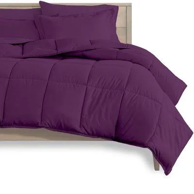 Cino Comforter Set Winston Porter Size: Twin, Color: Plum/Plum