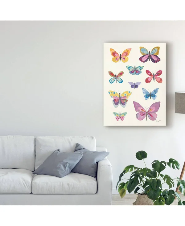 Trademark Fine Art Courtney Prahl Butterfly Charts II 35x47 Canvas Art - WAP09860-C3547GG