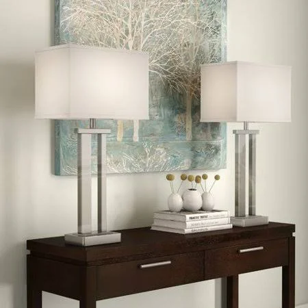 Jacinda 29.5x22 Silver Table Lamp Set Orren Ellis