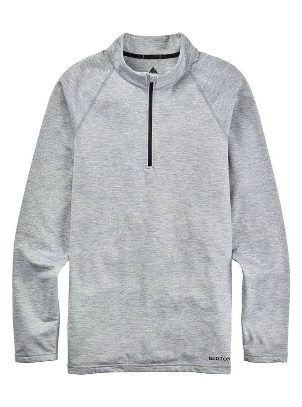 Burton Men's Heavyweight x Base Layer Quarter-Zip - Gray Heather, Xs
