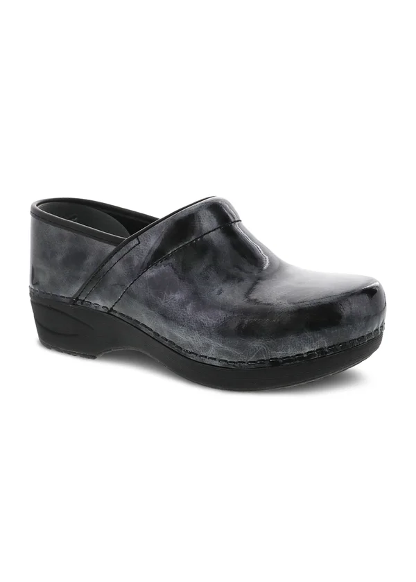 Dansko Women's XP 2.0 Pewter Marbled Patent Clogs 41