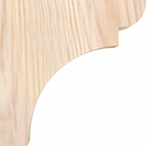 Ekena Millwork COR06X06X06YOR00SDF 5 1/2x22W x 6x22D x 6x22H Yorktown Smooth Corbel - Douglas Fir