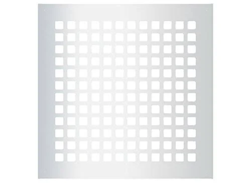 Reggio Registers G1414-SNH Grid Series 12x22 x 12x22 Floor Grille Without - Silver Steel