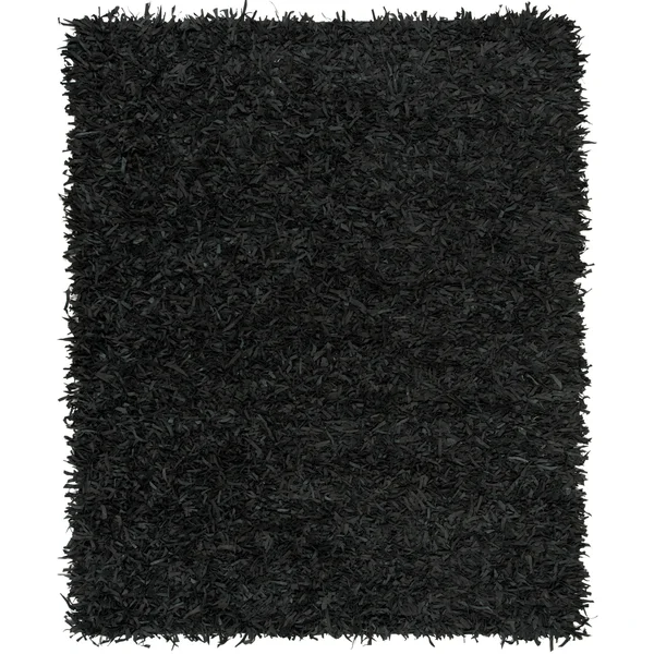 Safavieh Leather Shag Light Gold 6 ft. x 9 ft. Area Rug
