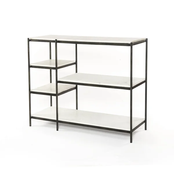 Four Hands Lily Console Table - Hammered Grey