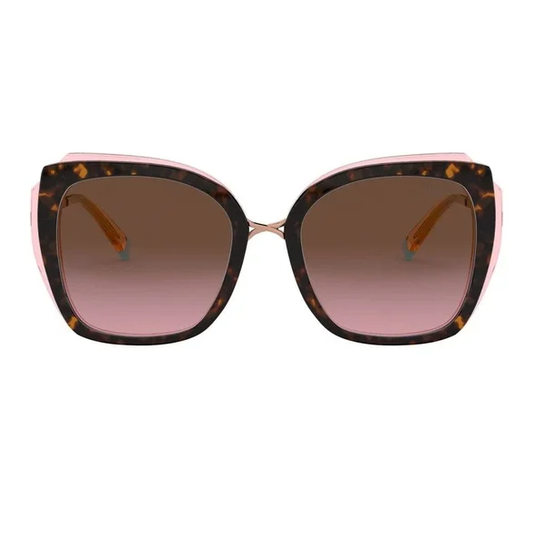 Tiffany TF4160 Sunglasses, 54-19-140, 82879T Havana/Transparent Pink
