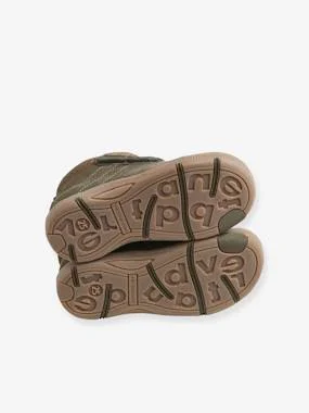 Touch-Fastening Ankle Boots for Boys, Designed for Autonomy Dark Green