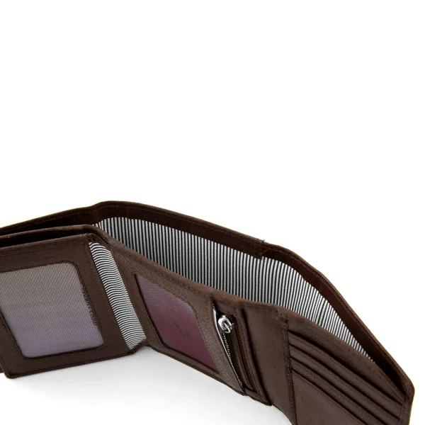 Brown California Wrap Leather Wallet - Lucleon - Men