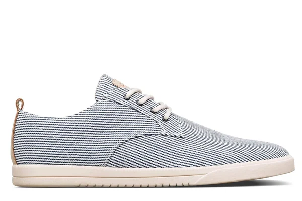 CLAE Ellington Textile 7.5, Navy White Denim, NWD Derby Sneakers Unisex