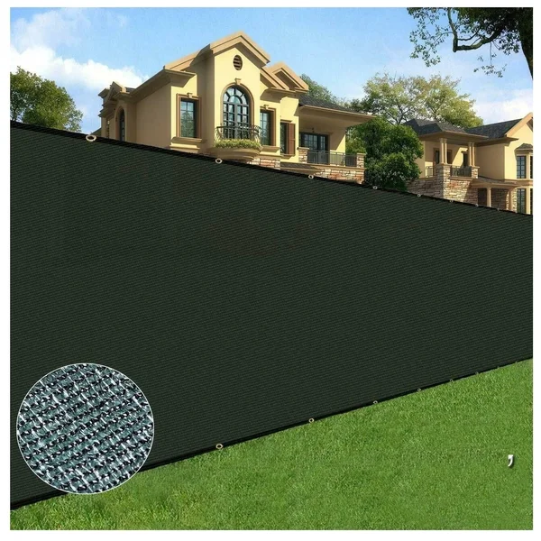 Orion 5 ft. x 50 ft. Privacy Screen Fence - Black