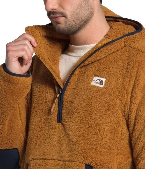 The North Face Men's Campshire Pullover Hoodie: Timber Tan-Aviator Navy