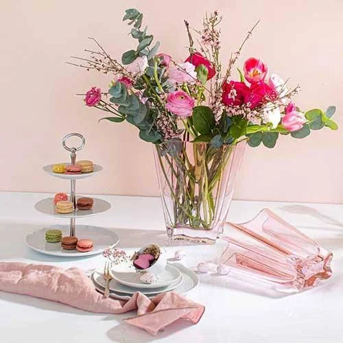 Flux Vase, Rose by Rosenthal - Large