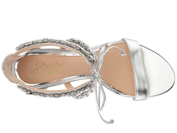 Jewel Badgley Mischka Thamar Women's Shoes Silver : 6 B