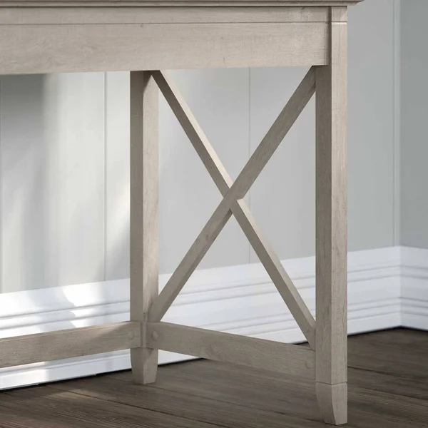Bush Furniture Key West 60W L Shaped Desk, Reclaimed Pine