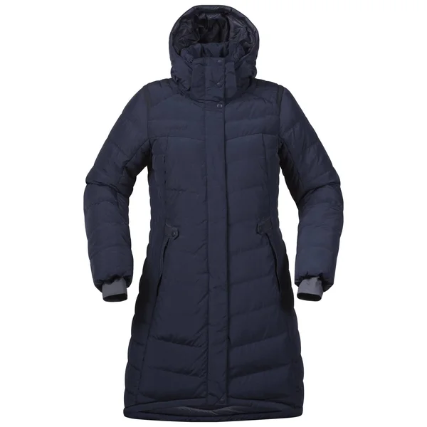 Bergans Down Parka Blue - Womens Down Casual Coat, Size L - Color Dark Navy Melange