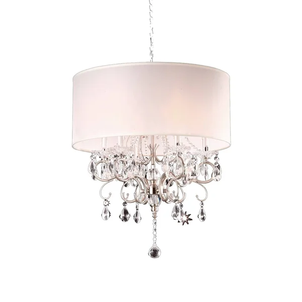 Ok Lighting OK-5109h Crystal Silver Chandelier