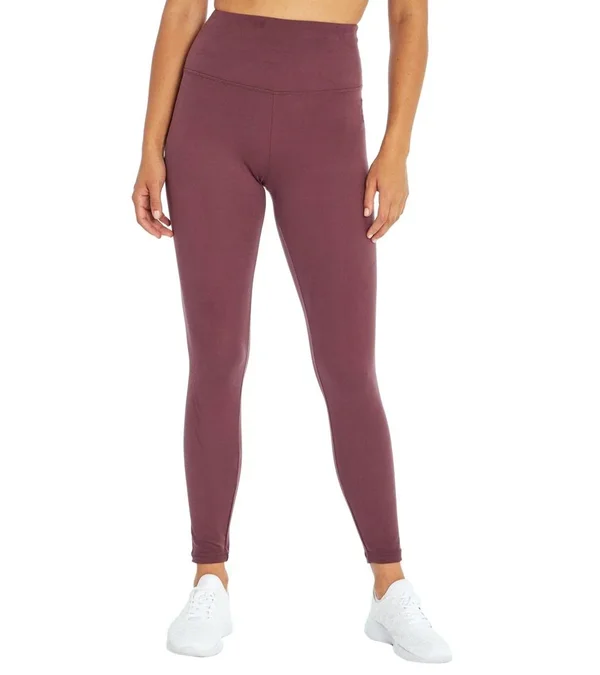 Balance Collection Women's Easy Ankle Yoga Leggings - Plum Wine X-Large - Cotton