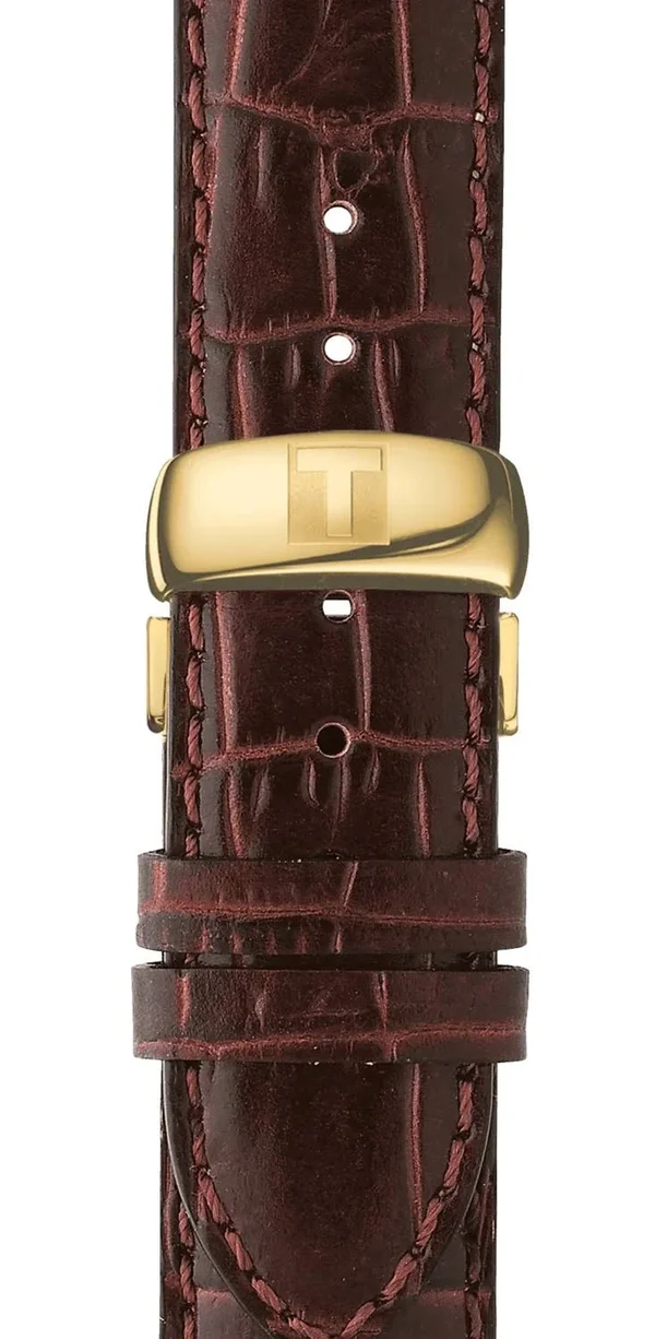 Tissot T006.407.36.266.00 Le Locle Men's Automatic Watch; Ivory Dial; 39.3 mm Leather Strap