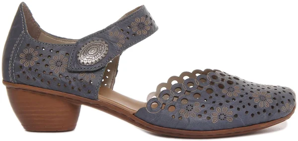 Rieker Mirjam 53 Azur Blue Mary Jane (Women)