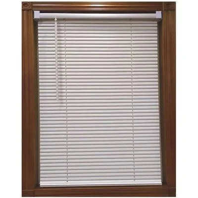 Designer&s Touch 201809081 White Cordless 1 in. Light Filtering Vinyl Blind - 68 in. W x 64 in. L