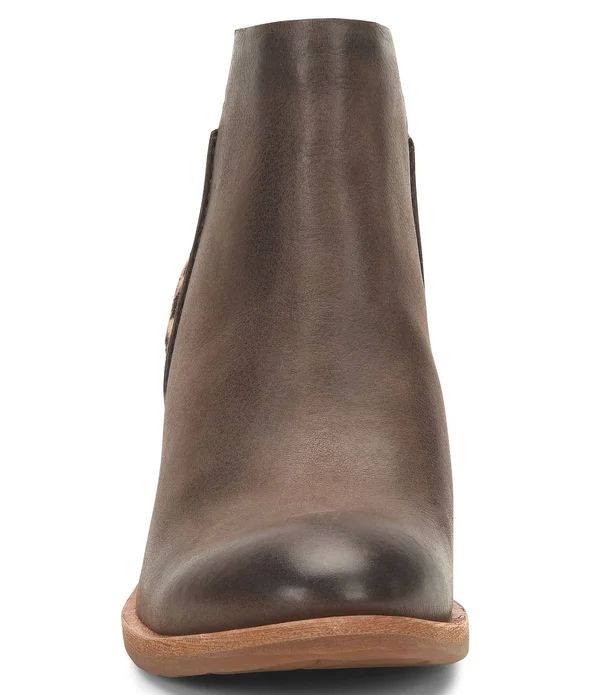 Kork-Ease Chandra Leather Giraffe Print Calf Hair Block Heel Booties - 11M
