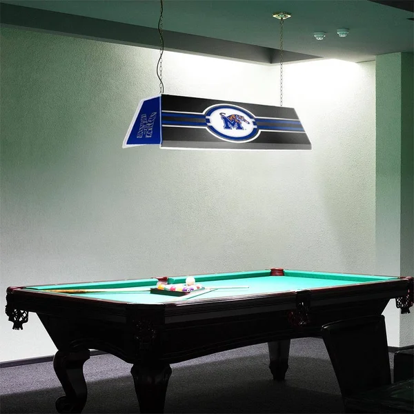 SportsBling.com Memphis Tigers: Edge Glow Pool Table Light Blue, Gray