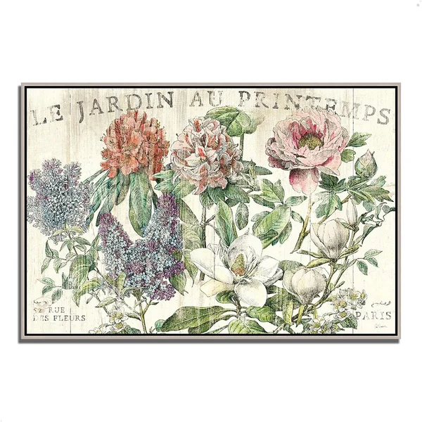Le Jardin Printemps by Sue Schlabach - 38x22 x 26x22 Fine Art Giclee Print