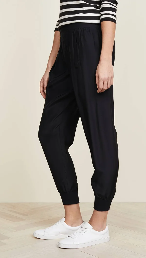 ATM Anthony Thomas Melillo Silk Pull on Pants Black Xs