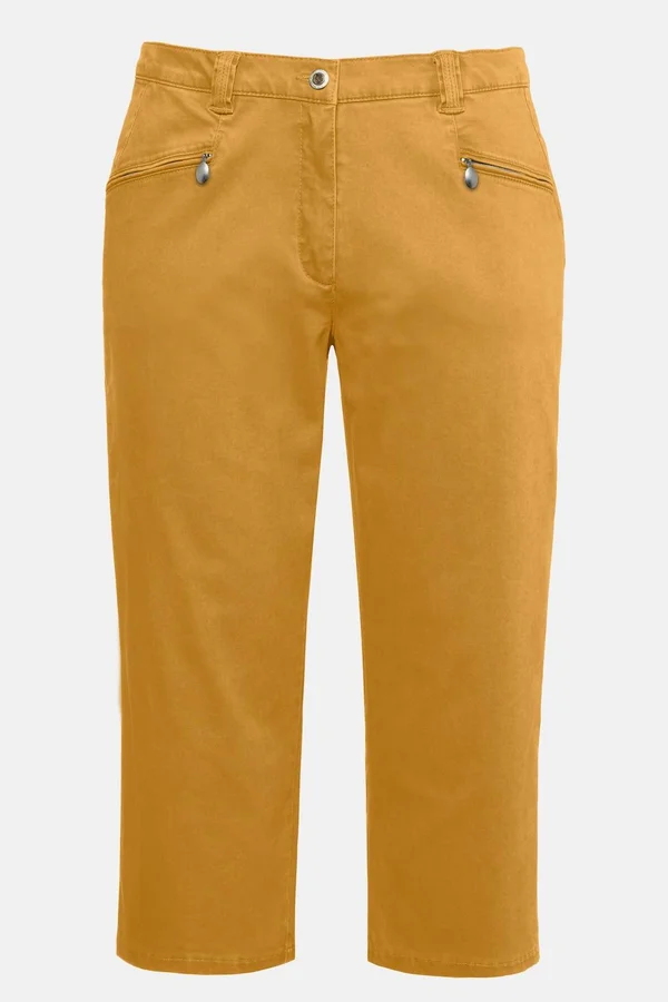 Plus Size Business Pants - Woman, Orange, Size: 32, Cotton, Ulla Popken