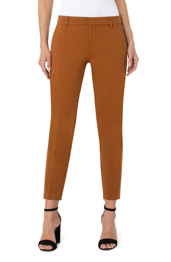 Women's Liverpool Kelsey Knit Trousers - Size 0 - Brown