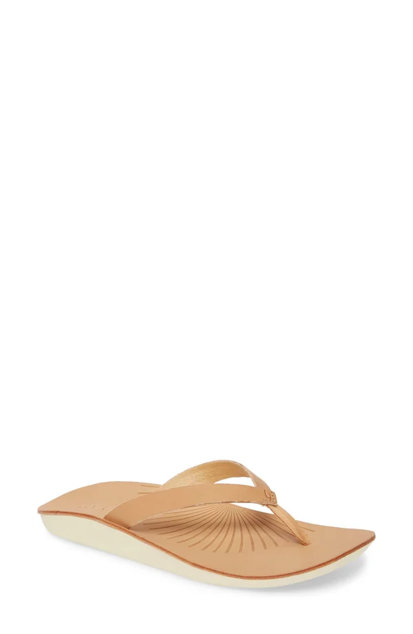 Olukai Women's IWI Sandal - 6 - Golden Sand/Golden Sand