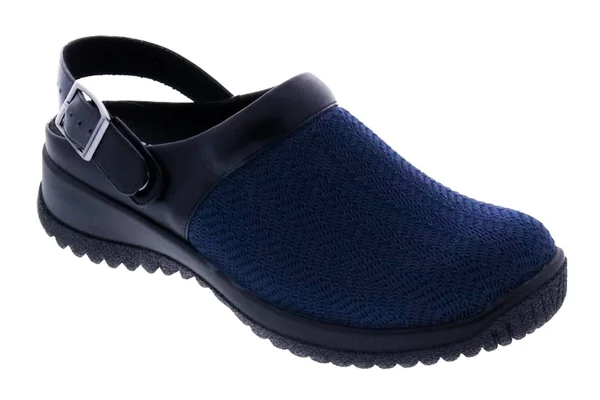 Drew Women's Savannah Clog - Size: 7.5, Navy Wavy Stretch