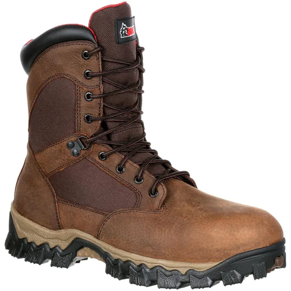 Men's Rocky AlphaForce Composite Toe Waterproof Insulated Boot, Brown