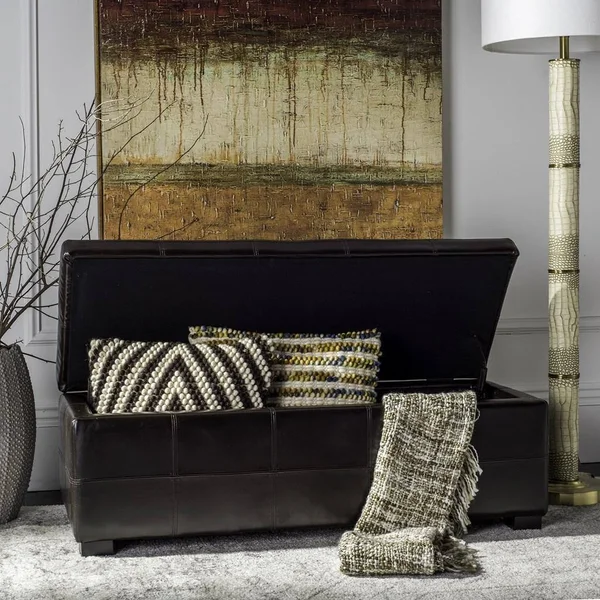 Safavieh Maiden Large Tufted Storage Bench