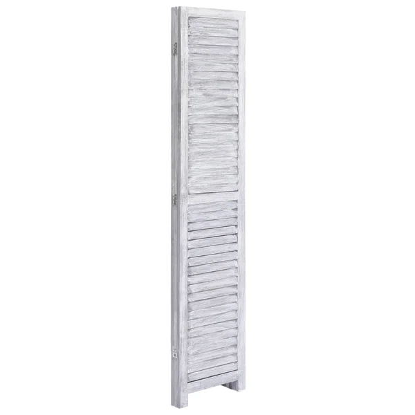 vidaXL 3-Panel Room Divider Gray 41.3x22x64.7x22 Wood