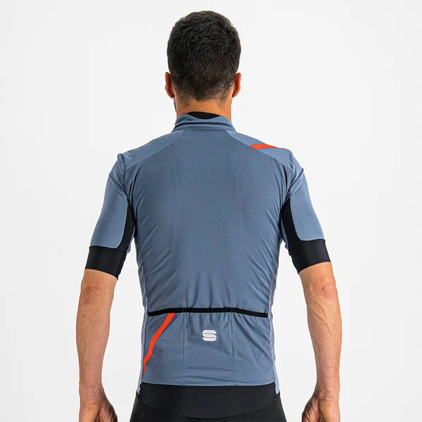 Sportful Fiandre Light NoRain Short Sleeve Jacket - XL - Blue Sea