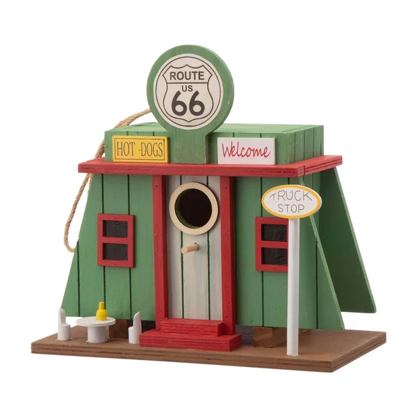 9.45x22 Modern Wooden Truck Shop Birdhouse