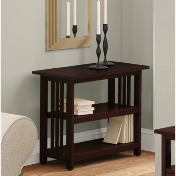 Alaterre Furniture Mission Under Window Bookshelf - Espresso