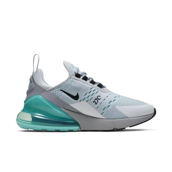 Nike Women's Air Max 270 Pure Platinum/Black-Aurora Green